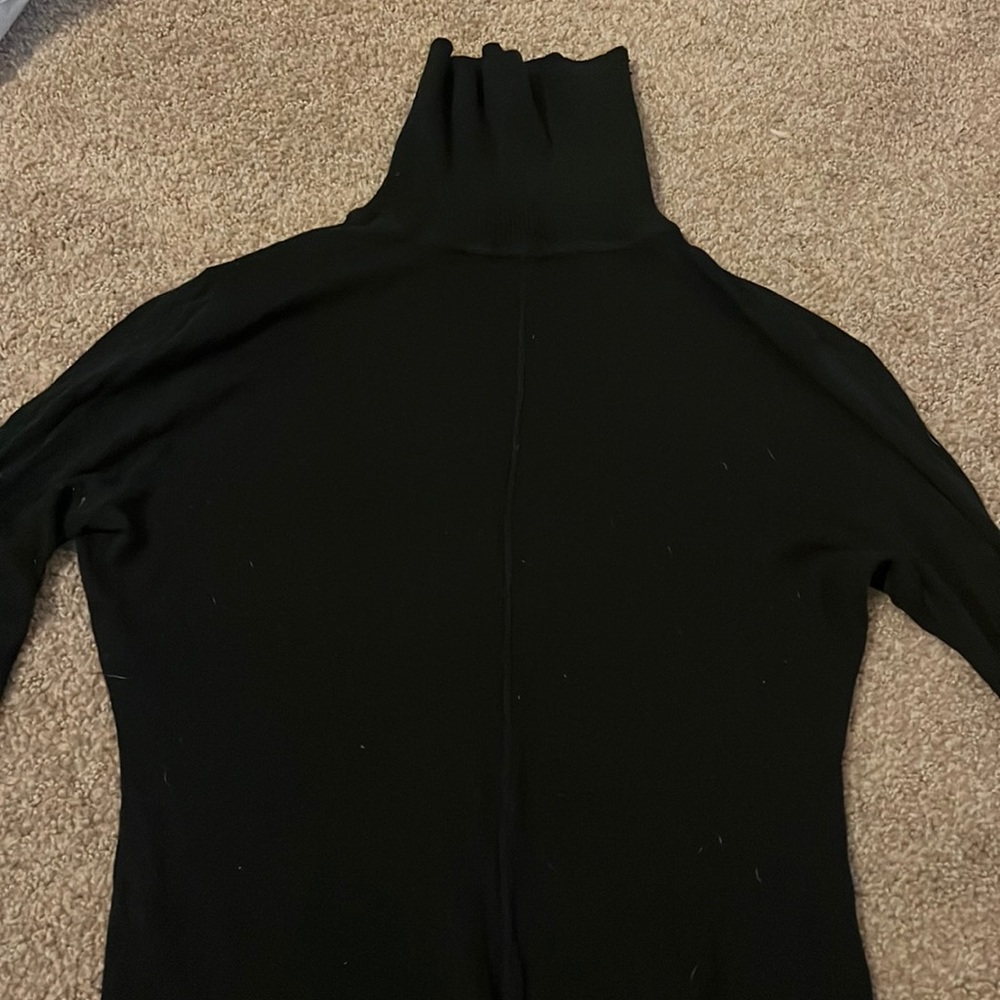 Bebe sheer black turtleneck body suit size xs